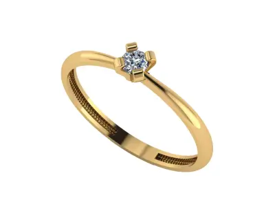 wedding engagement women ring 3dm 3D print model order