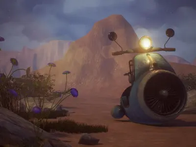 Hover Vespa  Low-poly 3D model