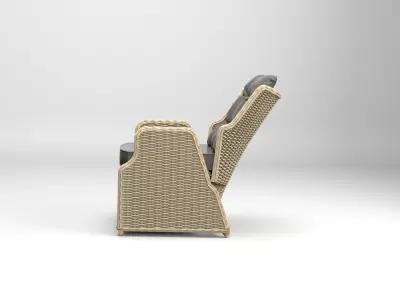 Wicker Garden Chair 3D model