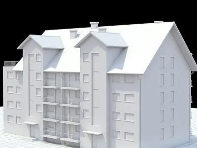 Apartment building 2 3D model