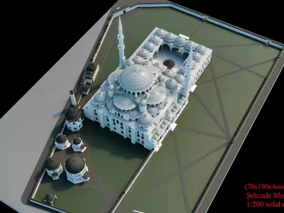 sehzade mehmet cami 3D print model