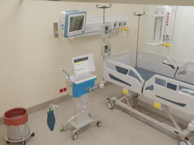intensive care 3D model