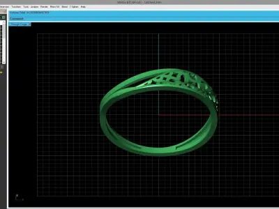 Women Ring Fancy Ring Plain light weight STL 3DM Printable 3D print model 21
