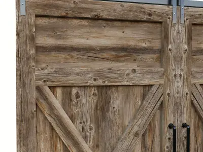 Barn Door-03 3D model