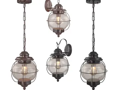 LNC Exterior Porch Light Fixture 3D model
