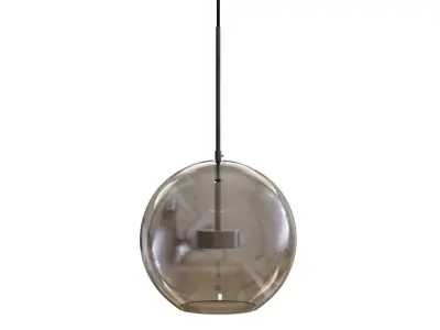 Lampatron pendant light with oval glass shade Free 3D model