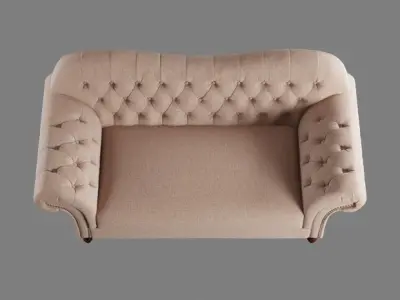 SOFA 2 SEAT  Low-poly 3D model