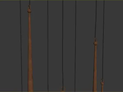 Aangenaamxl Light Sticks 3D model