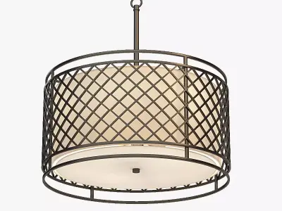 Franklin Iron Works Metal Lattice Pendant 3D model