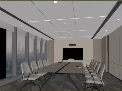 Modern Conference Room 3D model