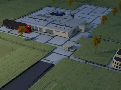 Assembly plant 3D model
