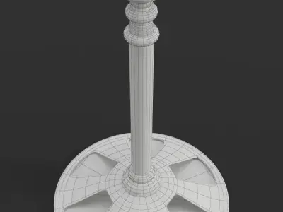 Wrought Metal Floor Lamp 3D model