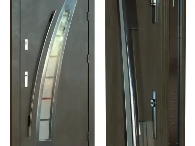 Angelica in Swamp Oak Door 3D model