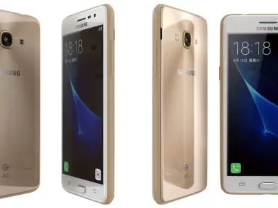 Samsung Galaxy J3 Pro Black And White 3D model