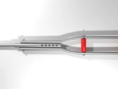 Walking Aids - Underarm Crutch 3D model