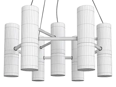 Ike Chandelier 7 Low-poly 3D model