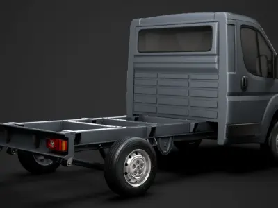 Peugeot Boxer Manager Chassis Truck Single Cab 3000WB 2014 3D model
