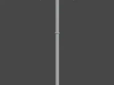 Street Lamp Low-poly 3D model 24