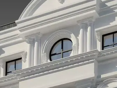 Classic house 01 3D model purchase