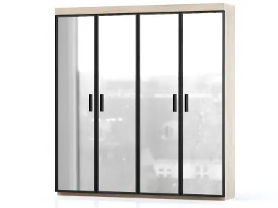 Elio Modern Wardrobe VR3  3D model