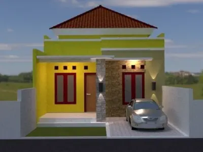 Minimalist Modern House 3D model purchase