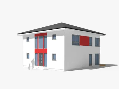 7 villa models 3D model