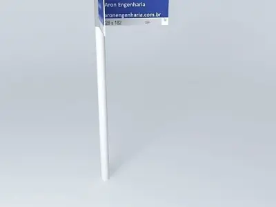 Street plate Free 3D model