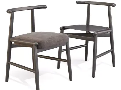 Meridiani Emilia - Dining Chairs Low-poly 3D model