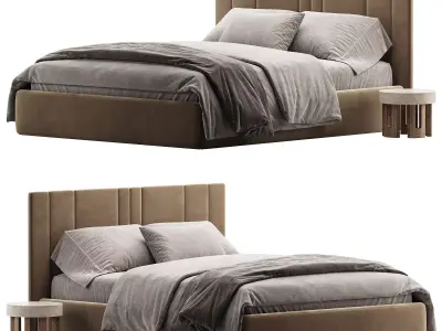 Massandra bed Low-poly 3D model