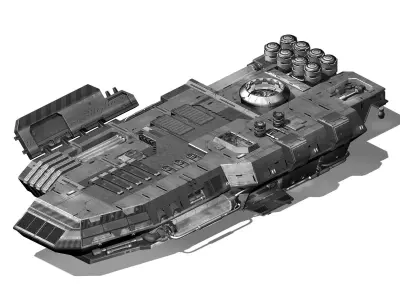 Space Station - Ground Operating Platform 01 3D model