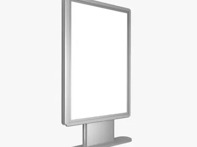 Billboard blank 3D model