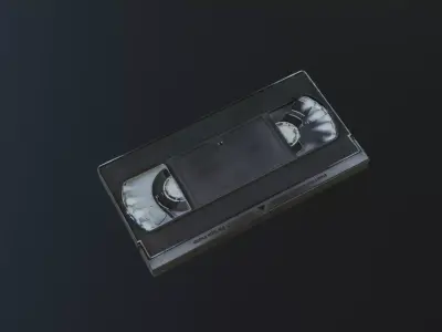 Low Poly VHS Tape Free 3D model