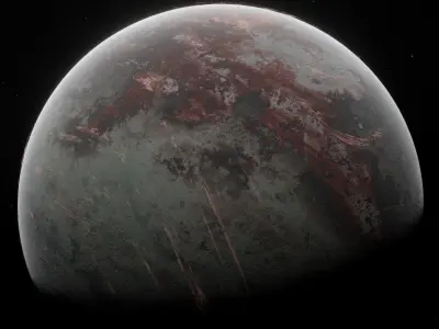 Planet Space Ready to game  Low-poly 3D model order