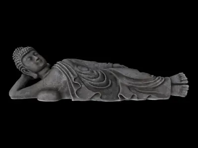 STUE001 Reclining Buddha 3D model