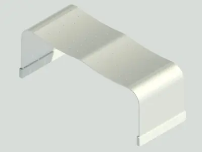 Outdoor Garden Bench Low-poly 3D model
