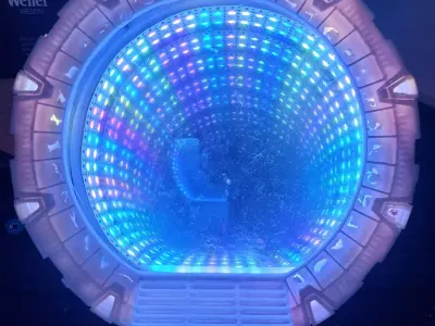 Stargate desktop infinity mirror light 3D model