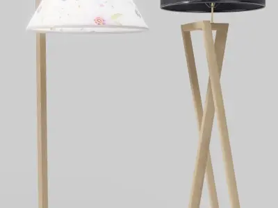 Pack of lamps for interior visualizations 3D model