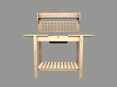 Garden Potting Bench 3D model