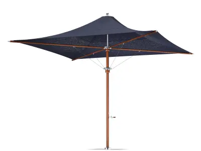 Tensile Parasol Square Shape 3D model