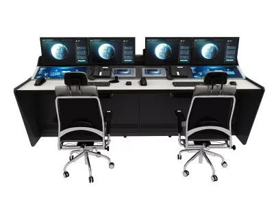 Control Room Desk  3D model