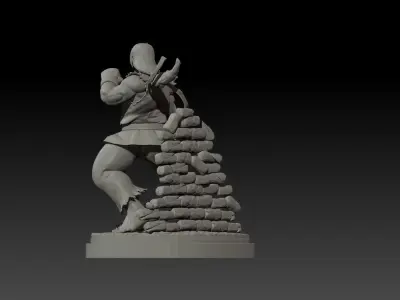 Ken from Street Fighter 3D print model