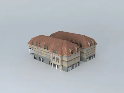 Panorama office building Free 3D model