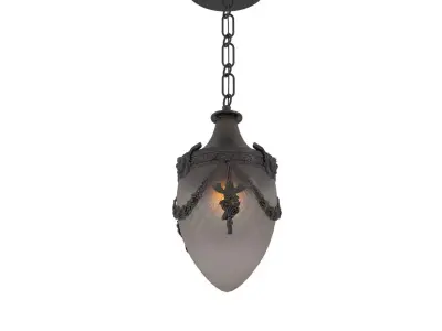 Edwardian Cut Glass Pendant PBR 3D model