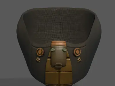 Gas mask respirator scifi futuristic 3d Artist  Low-poly 3D model order