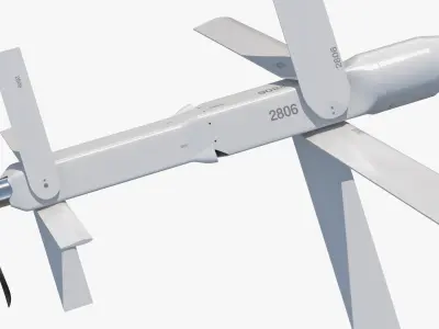  Attack Loitering UAV Weapon White 