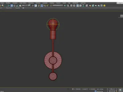 Simone Single Sconce Low-poly 3D model