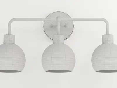 Shades of Light Young House Love Bubble Vanity Light 3 3D model