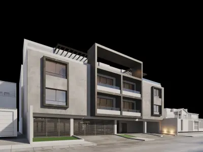 Apartments Building 3D model