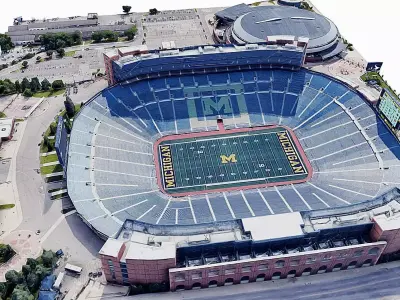 Michigan Stadium Low-poly 3D model