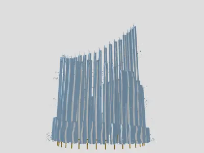 9 Fountain Kit Cinematic Water Features  4K Materials 3D 3D model